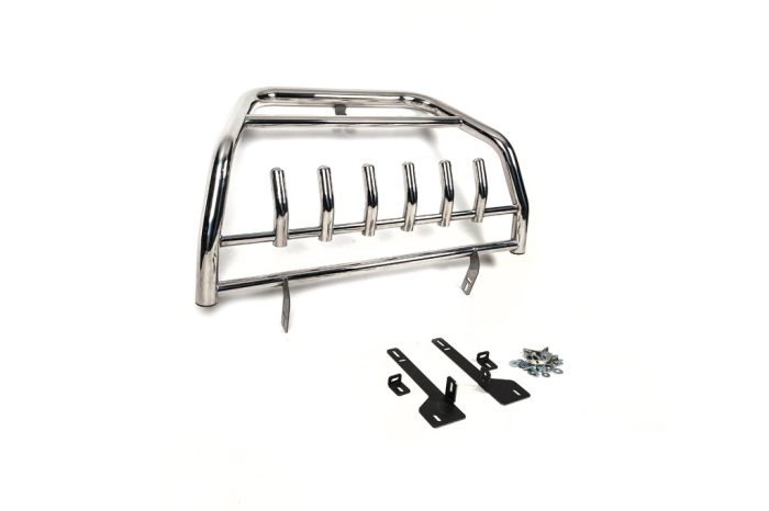 Защита переднего бампера WT003 Special (нерж) для Volkswagen Touareg 2002-2010 гг