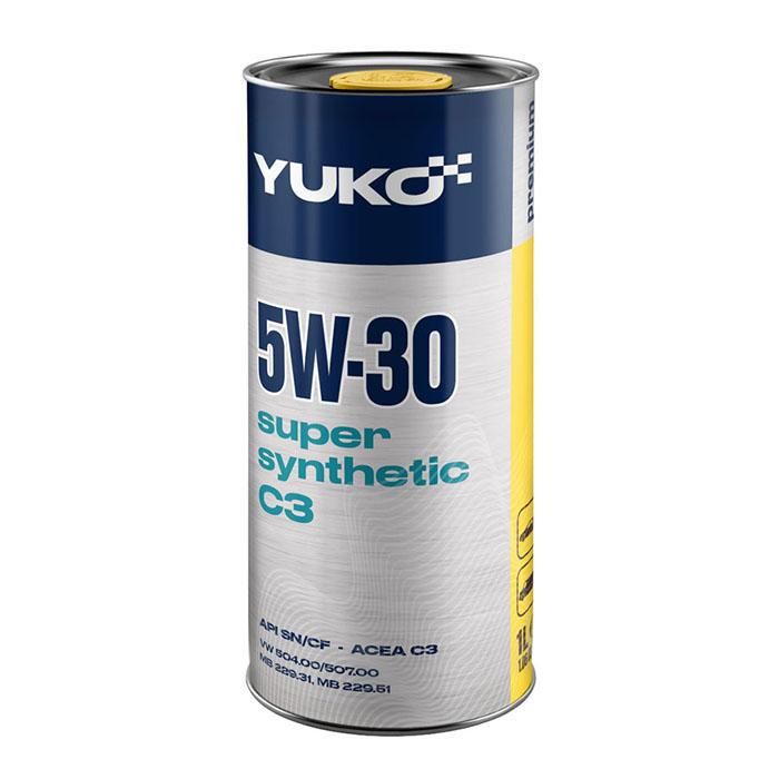 Олива моторна синтетична YUKO 5W-30 SUPER SYNTHETIC C3  1л
