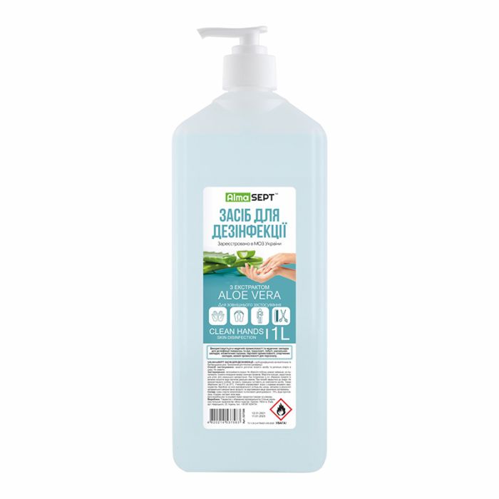 Засіб для дезинфекції рук AlmaSept "Aloe vera" 1 л