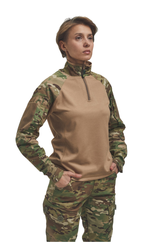 Женская боевая рубашка UBACS для бронежилета Мультикам/Койот