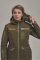 Зимняя утепленная женская FS куртка-трансформер Soft Shell 2в1, хаки