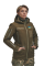 Зимняя утепленная женская FS куртка-трансформер Soft Shell 2в1, хаки