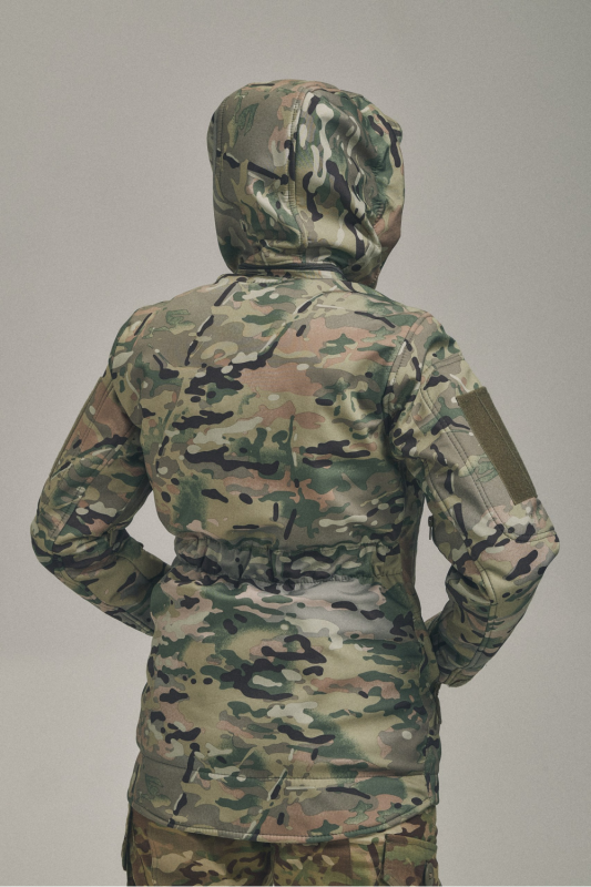 Зимняя утепленная женская FS куртка-трансформер Soft Shell 2в1, мультикам