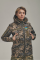 Зимняя утепленная женская FS куртка-трансформер Soft Shell 2в1, пиксель